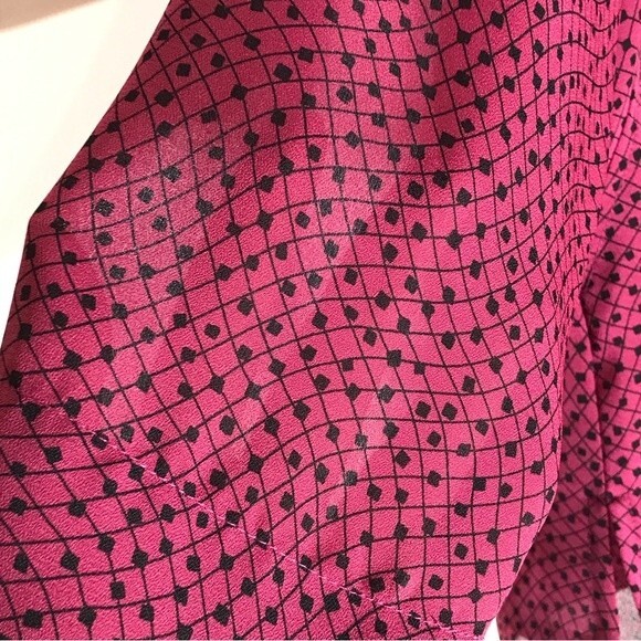 Emma James by Liz Clairborne Semi Sheer Button Up Blouse - Picture 3 of 8